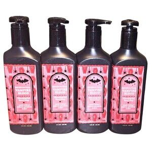 4X BATH AND BODY WORKS VAMPIRE BLOOD Cleansing Gel Hand Soap 8 oz New